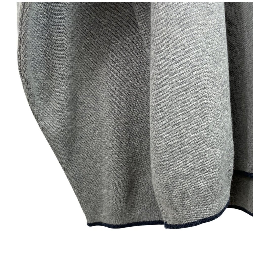 Northern Explorer Mens Large V-Neck Sweater Gray Knit Cotton - Picture 4 of 8